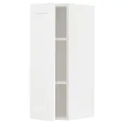 METOD wall cabinet with shelves, white Enköping/white wood effect, 30x37x80 cm