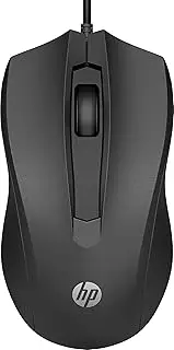HP 100 Black Wired USB Mouse. Compatible with Windows PC, Notebook, Laptop, Mac [Amazon Exclusive]