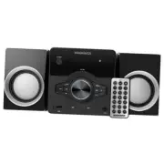 MM442 3-Piece Top Loading CD Shelf System with Digital PLL FM Stereo Black