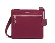 Tumi Voyageur Tula Crossbody Bag Color BERRY / Rose Gold Hardware ~NWT