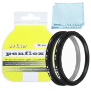 39mm UV Filter, 2 PCS Protection Filter Camera Lens Filter Optical 39mm