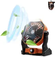 Portable 7800mAh USB Rechargeable Camping Fan with 6000K LED Lantern, 270° Head Rotation, 3 Speed Levels, IP44 Rated for Tent, Travel, Table, Bedroom