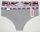 3 Pack Cheeky Hipster Panties Stretch Laser Cut No Panty Lines Juicy Couture
