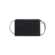 [Valextra] Valextra-Black Calf Leather Trio Crossbody Bag-Donna OS OS