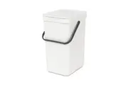 Sort & Go Waste Bin 12L White