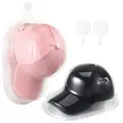 Display Case 2 Sets Baseball Hat Plastic Protector Holder For Signed Caps Wall