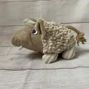Warthog Dog Toy with Squeaker and Crinkle Ears Puppy Fetch Toss Play by Petlou