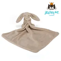 在飛比找誠品線上優惠-Jellycat拿鐵灰兔安撫巾