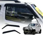OAD4X4 Weathershields Compatible with Suzuki Jimny 3 Doors 1998-2017, Weather Shields Window Visors Wind Deflectors Sun Rain Guard 2PCS Set