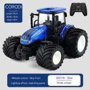 2.4ghz Rc Tractor Trailer With Led Headlights Farm Toy Set 1:24 Remote Control Car Truck Farm Mock Child Boy Gift B2