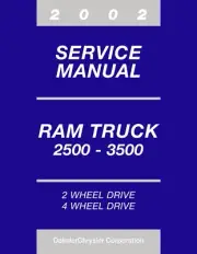 2002 Dodge Ram Truck 2500 - 3500 Service Manual