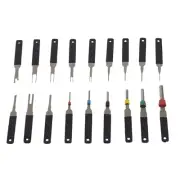 18Pcs Steel Plastic Car Terminal Removal Tool Wire Connector Pin Release Tool A