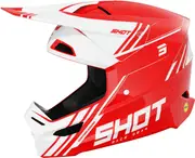 Shot Race Sprint Motocross Helmet, white-red, Size 2XL for Men White Red
