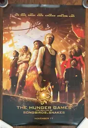 ORIGINAL HUNGER GAMES BALLAD SONGBIRDS SNAKES TEASER MOVIE POSTER FREE SHIP