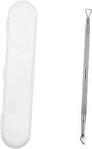 PAMINGONO Stainless Steel Dual-ended Nail Care Kit Cuticle Remover Gel Tool Compact Storage Box
