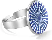 [FVQL] Adjustable Ring for Boys, dots abstract pattern