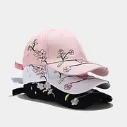 1pcs New High Quality Unisex Cotton Outdoor Baseball Cap Plum Embroidery Snapback Fashion Sports Hats For Men Women Cap