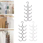 Scarf Hanger Wardrobe Accessories Metal Hooks Non Slip Wardrobe Organizer