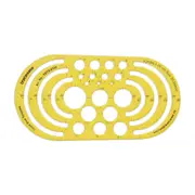 Geometric Drafting Circle Bow Template Drawing Stencil