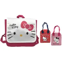 在飛比找momo購物網優惠-【SANRIO 三麗鷗】Hello Kitty輕便小童包+手