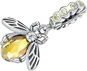 COHEALI Unique Bee Charm Pendants for Jewelry Making Bracelet Charm Necklace Making S925 Silver