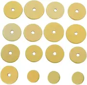 Mikinona 16 1 Flute Pad for Repair and Maintenance Durable Light Yellow Elastic Pads for Flute Instruments Ensuring Tight Seals and Optimal Performance