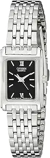 [CITIZEN] Women's Stainless Steel Watch with Black Dial