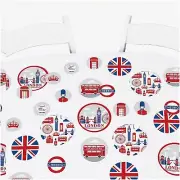 Cheerio's British Bash: London Party Circle Confetti - 27 Large Decorations for