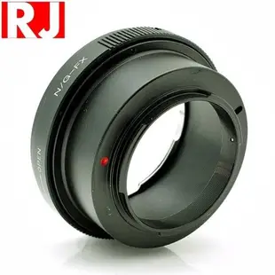 RJ Nikon尼康F鏡頭轉接至Fujifilm X即FX卡口相機的鏡頭轉接環,特別適合G鏡