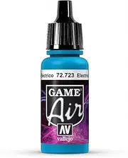 Vallejo 72723 Game Air Electric Blue 17 ml Acrylic Airbrush Paint