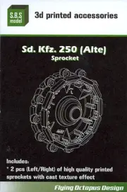 SBS Models 1/35 German Sd.Kfz. 250 (ALTE) SPROCKETS 3D Printed Set