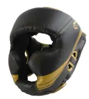 PFG Elite Black HeadGear Protector Guard Helmet Boxing MMA UFC Headgear Sparring