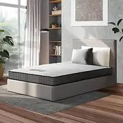 Bedra Bedding Single Mattress 13cm Thickness Bonnell Spring Bed Mattress with 6-Turn Coil and Full Body Support and Hypoallergenic Fabric Medium-Firm
