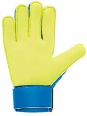 uhlsport Unisexs Starter Soft Goalkeeper Gloves, Radar BlueFluo YellowBl, Siz