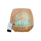 Ultrasonic Wood Grain Aromatherapy Diffuser Humidifier 400ML Essential Oil