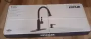 KOHLER Ealing #R28703-SD-BL Single Handle Pull-down Kitchen Faucet Matte Black