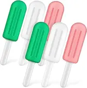 SOPOTUTU 6 Pack Popsicle Shape Silicone Aligner Chewies with Handles Masseter Muscle Exercise for Braces