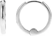 [Ritastephens] 10k Gold Mini Huggies Hoops Earrings 1.5x9 Mm (Yellow, White, or Pink)