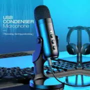 USB Microphone PC Mac Gaming Recording Stream Podcast Computer Condenser Mic New