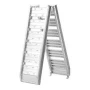 Hulk 4x4 Motorcycle Ramp 200Kg Each 1.82M Aluminium Folds Flat - HU2430