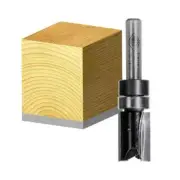 Carbitool T8216B 12.7mm 1/4 Shank 2 Flute TCT Inverted Flush Trimming Bit wit...