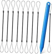 Housoutil 8pcs Plastic Elastic Tether Lanyard for Touch Pens Stylus Tether Lanyard Spring Rope Pen Lanyard Spring Straps for Touch Pen Stylus