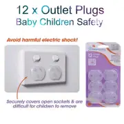 12 x Baby Child Safety Plug Power Board Socket Outlet Point Protective Covers