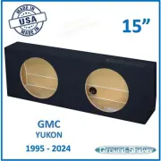 Fits Gmc Yukon 1995-2024 15" Dual Sealed Sub Box Subwoofer Enclosure Speaker Box