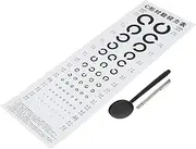 iplusmile 3 Sets Visual Testing Chart C Type Eye Exam Chart with Telescopic Rod Occluder for Accurate Vision Testing Hospitals and Clinics