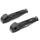 SHINOBI Black Foot Pegs Rest REAR Passenger For Honda CB 600F Hornet 04-07 06