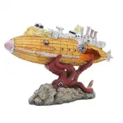 Octopus Submarine Fish Tank Decoration Landscape Aquarium Ornament Home Décor