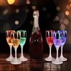 Glow the Dark Shot Glasses Flashing Led Drinkware Light Up Wine Champagne