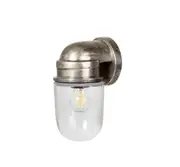 Marine Antique Silver Outdoor Wall Light