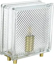 Beacon Lighting Blake 1 Light Table Lamp in Brass with Clear Glass